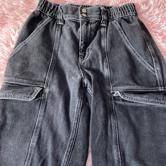 PacSun Denim - PacSun black denim cargo jeans
